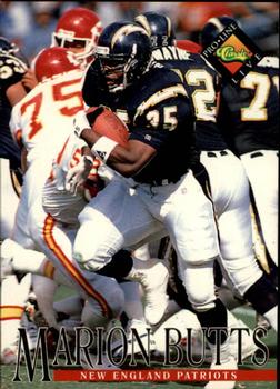 Marion Butts New England Patriots 1994 Pro Line Live NFL #228
